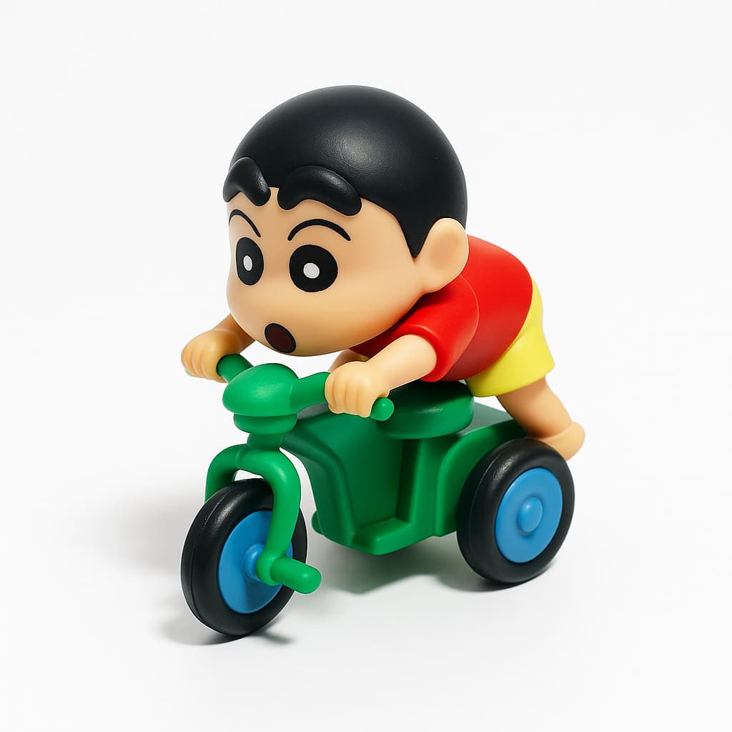 Shinchain bicycle Action Figure set of 1 Desk decor